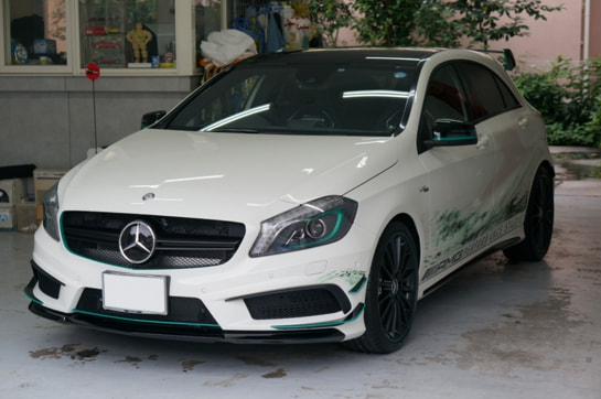 A45 AMG 4MATIC ペトロナス グリーンエディションのコーティング施工事例ph_1